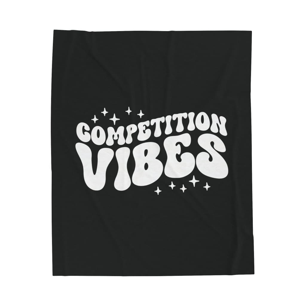 Competition Vibes Velveteen Plush Blanket Cheerleading Flyer