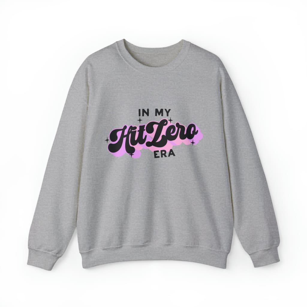 Hit Zero Era Adult Crewneck Sweatshirt Cheerleading Flyer