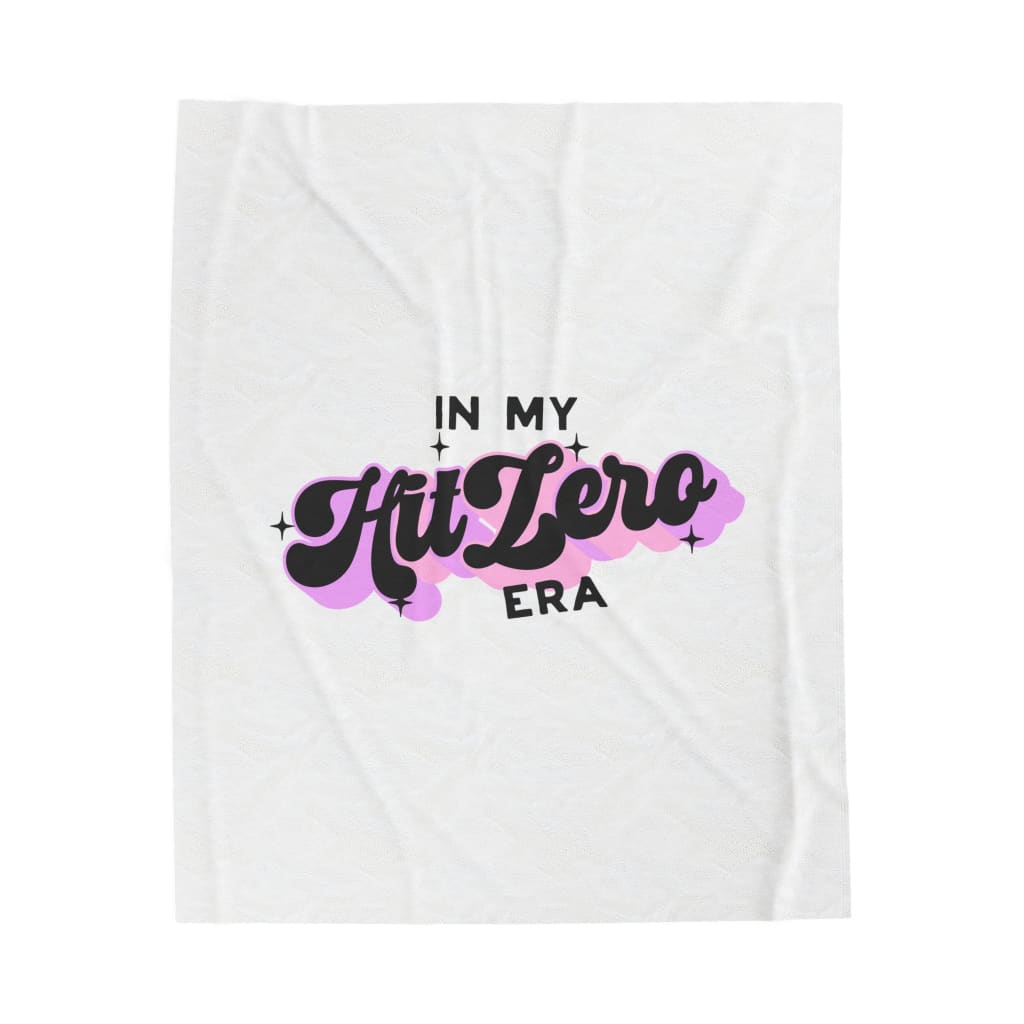 Hit Zero Era Velveteen Plush Blanket Cheerleading Flyer