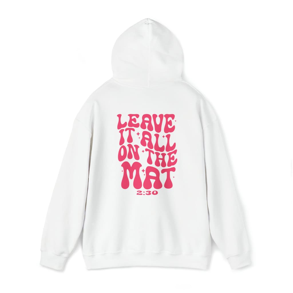 Leave it All on the Mat Adult Hoodie Cheerleading Flyer