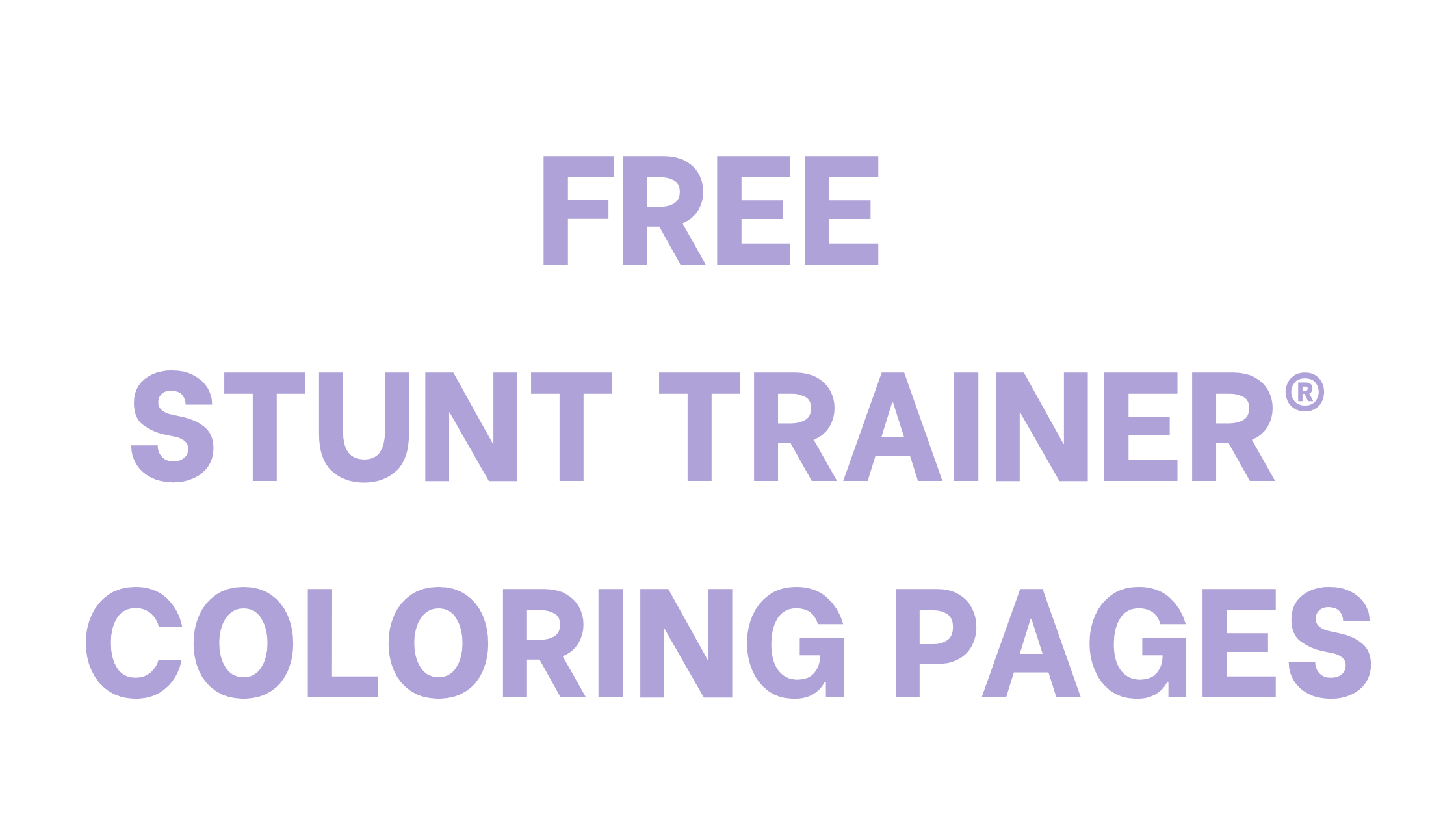 Free Stunt Trainer Coloring Pages