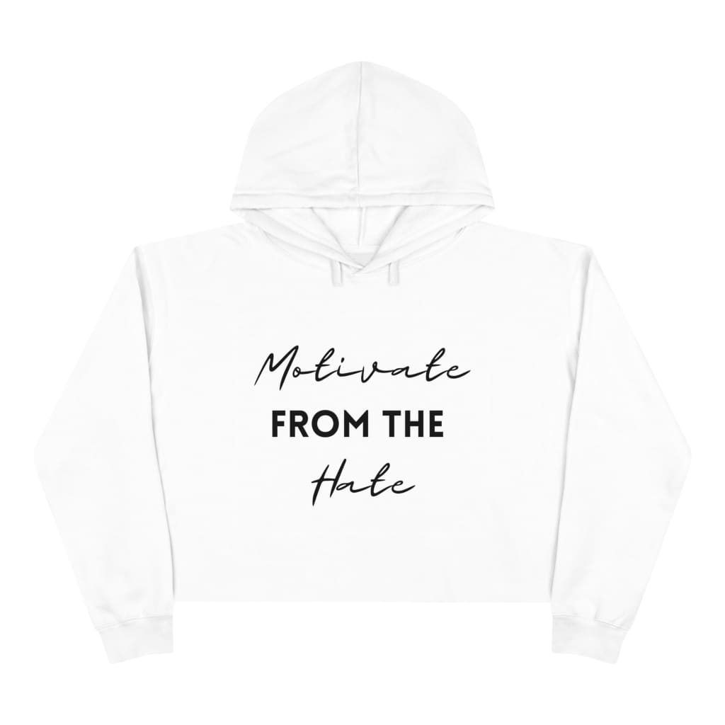 Brooklynn Lily Motivate from the Hate Adult Crop Hoodie
