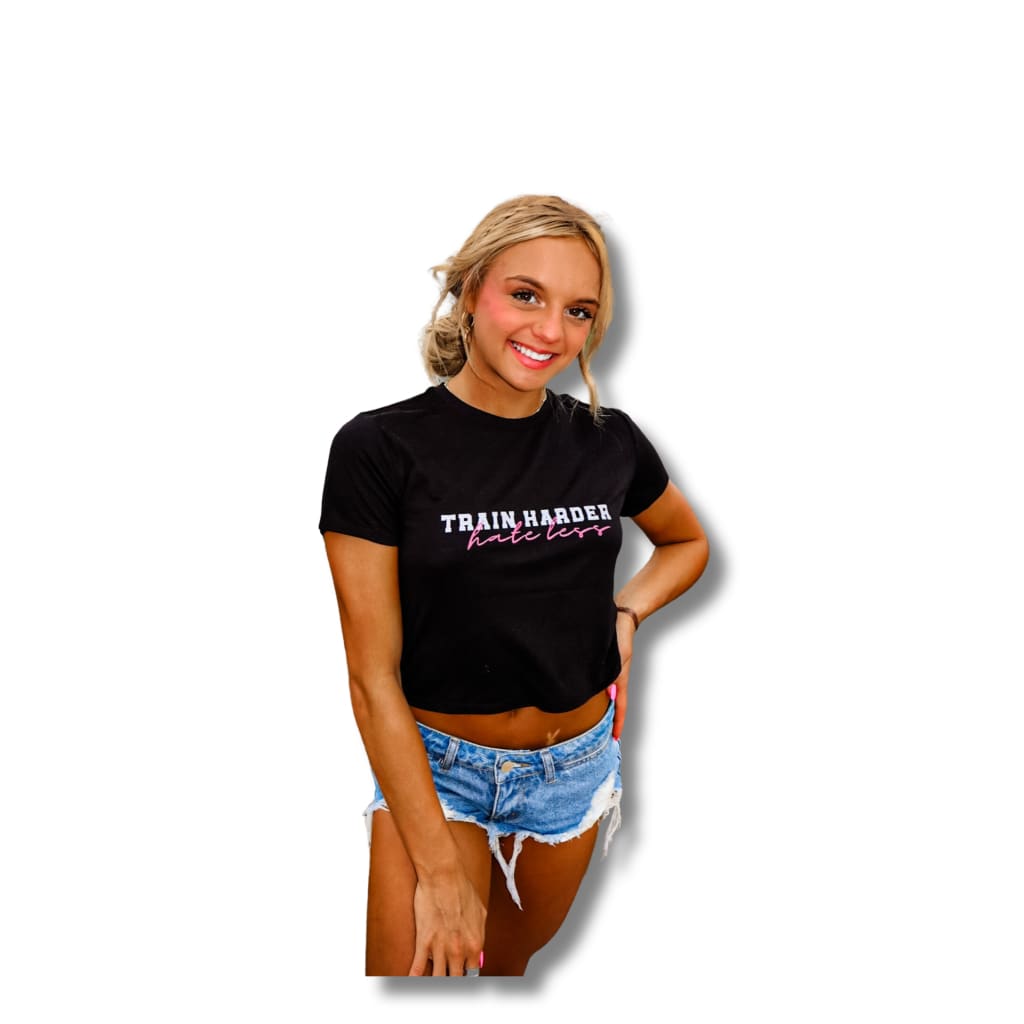Brooklynn Lily Train Harder Hate Less Adult Flowy Cropped