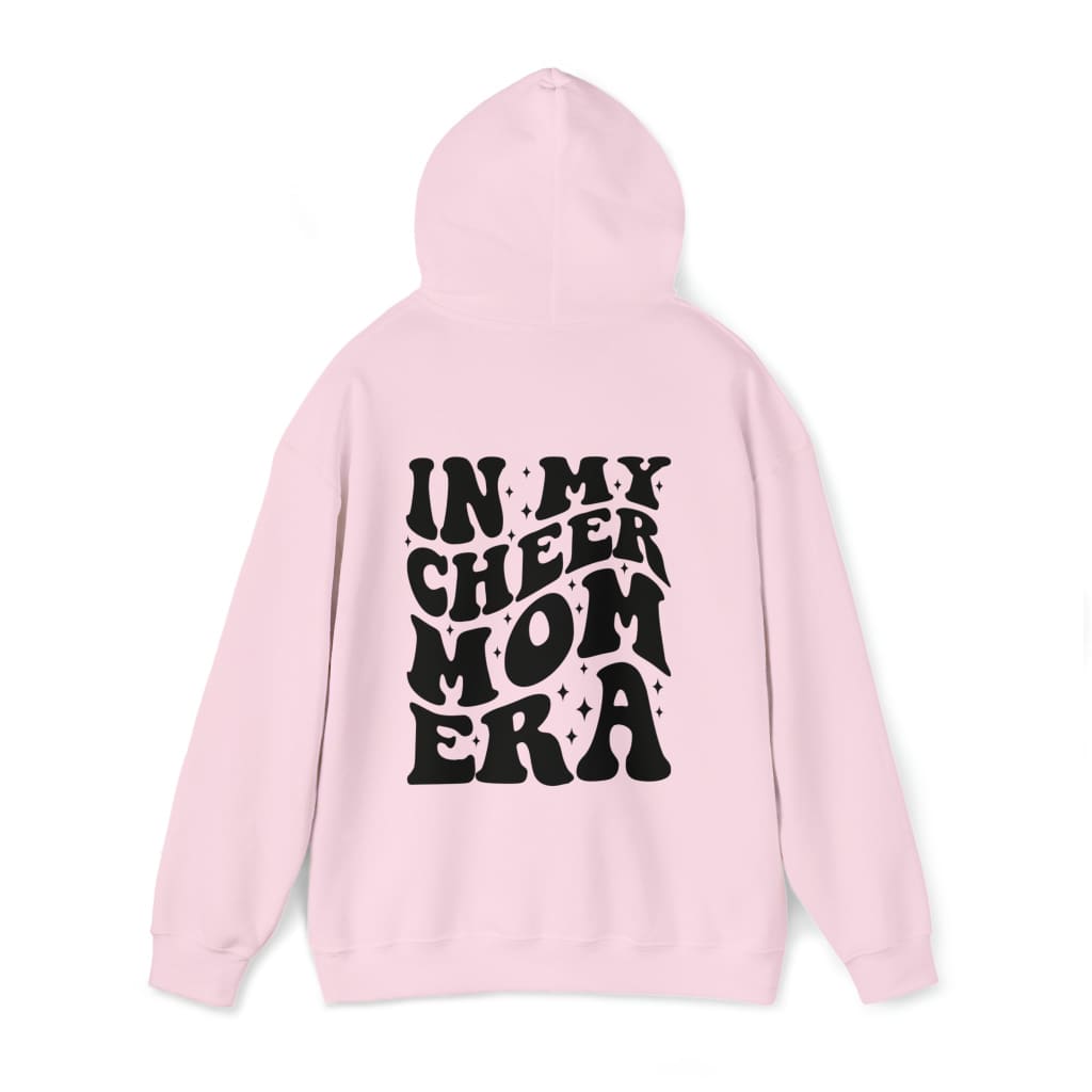 Cheer Mom Era Pink and Black Hoodie Cheerleading Flyer Stunt