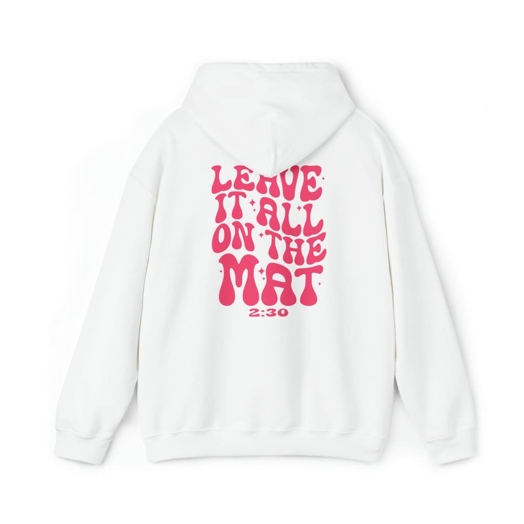 Leave it All on the Mat Adult Hoodie Cheerleading Flyer