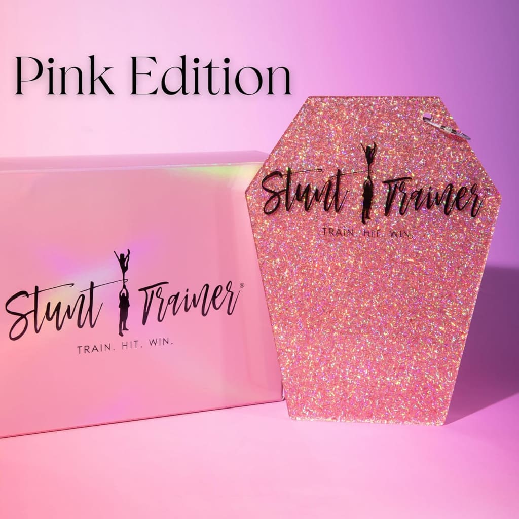Pink Stunt Trainer® Cheerleading Flyer Stunt Training Device