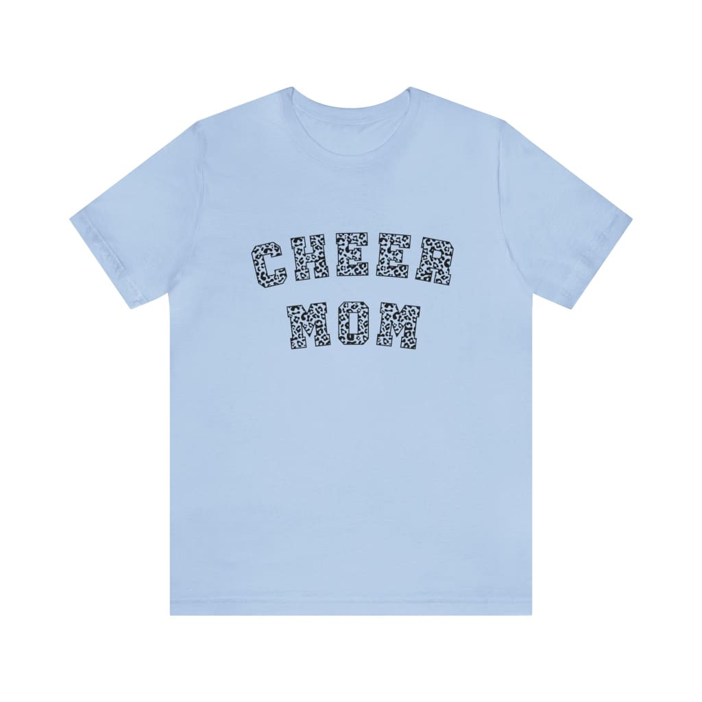 Wild Cheer Mom Short Sleeve Tee Cheerleading Flyer Stunt