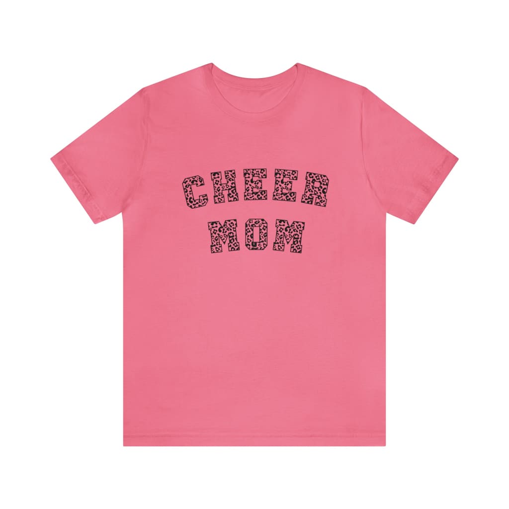 Wild Cheer Mom Short Sleeve Tee Cheerleading Flyer Stunt