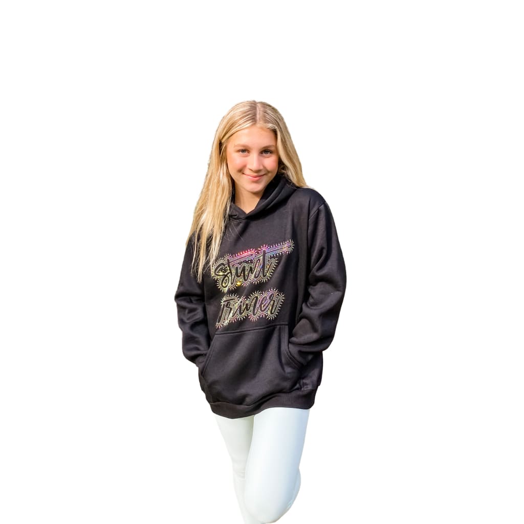 Stunt Trainer Bling Hoodie Cheerleading Flyer Stunt Training